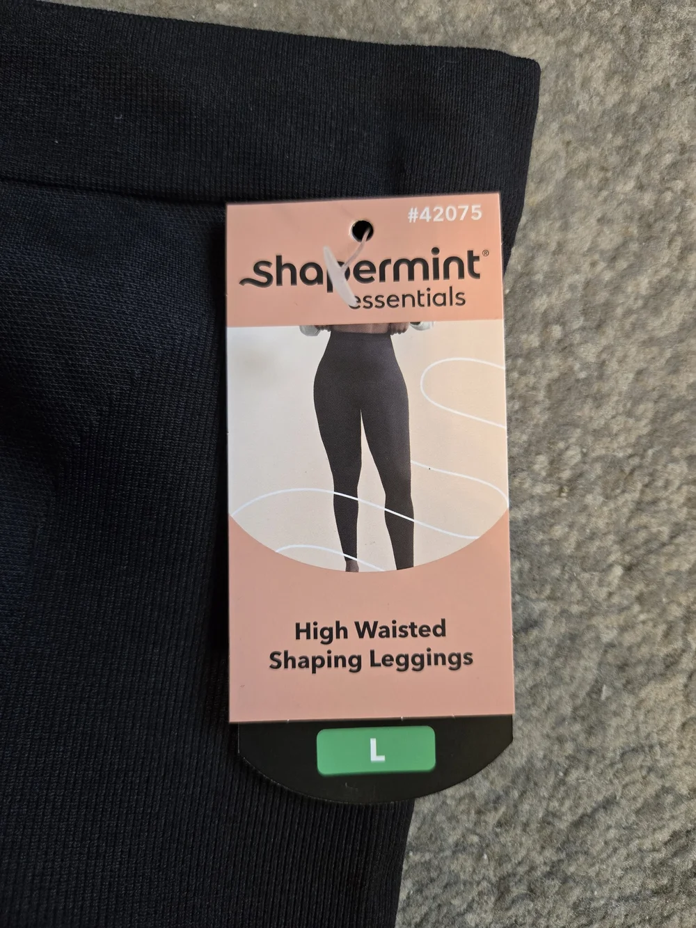 Essentials Black High-Waisted Shaping Leggings